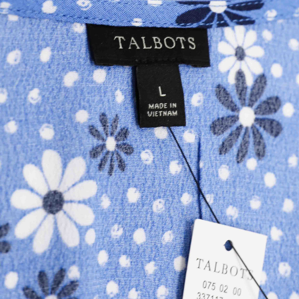 Talbots Women's NWT Wholesale Daisy Print Wrap Top